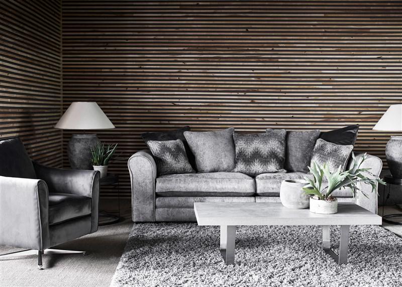 Delaware Grey Scatter Back Sofa