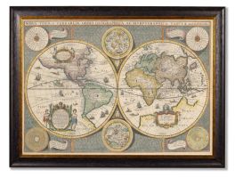 1642 Map of the World Framed Picture