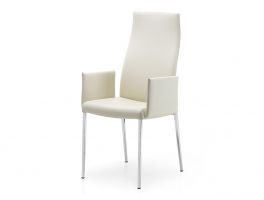 Cattelan Italia Anna High Back Dining Chair with Arms
