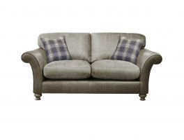 Alexander & James Blake 2 Seater Standard Back Sofa upholstered in Satchel Biscotti Leather