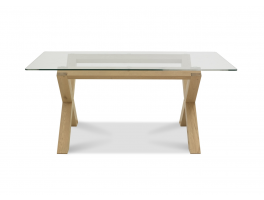 Brienne Light Glass Top Dining Table