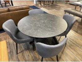 Clearance Heaven Round Dining Table With 4 Ottowa Chairs