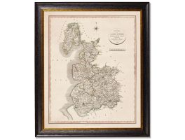 1806 Lancashire Map Framed Picture