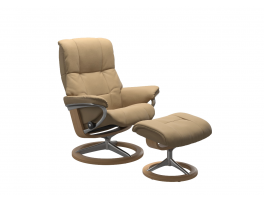 Stressless Mayfair Signature Recliner Chair with Footstool Quick Ship