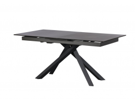 Harris 160cm-200cm Extending Dining Table (Dark Grey)