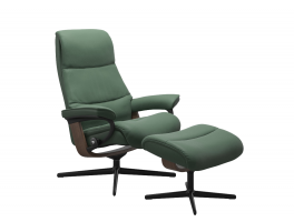 Stressless View Cross Chair with Footstool