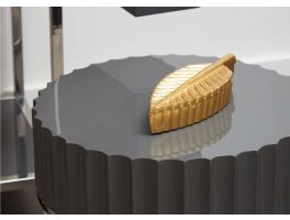 Prato Gold Finish Plume Box