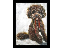 Walkies Time Framed Picture