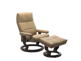 Stressless David Classic Chair with Footstool in Paloma - Black Friday Offer