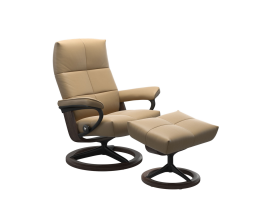 Stressless David Signature Chair with Footstool in Paloma - Black Friday Offer
