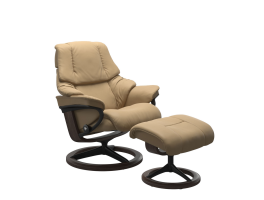 Stressless Reno Signature Chair with Footstool in Paloma - Black Friday Offer