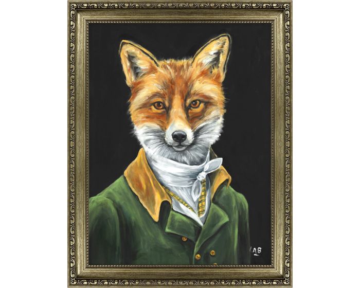 Dapper Fox Mini Framed Picture