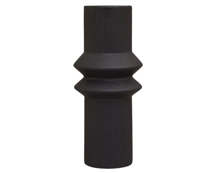 Fabia Dolomite Black Vase