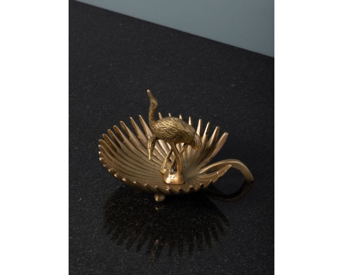 Leaf Trinket Tray with Birds