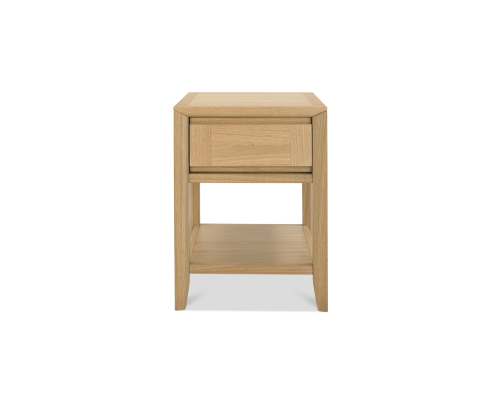 Malmo Oak Lamp Table with Drawer