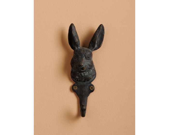 Iron Black Rabbit Coat Hook