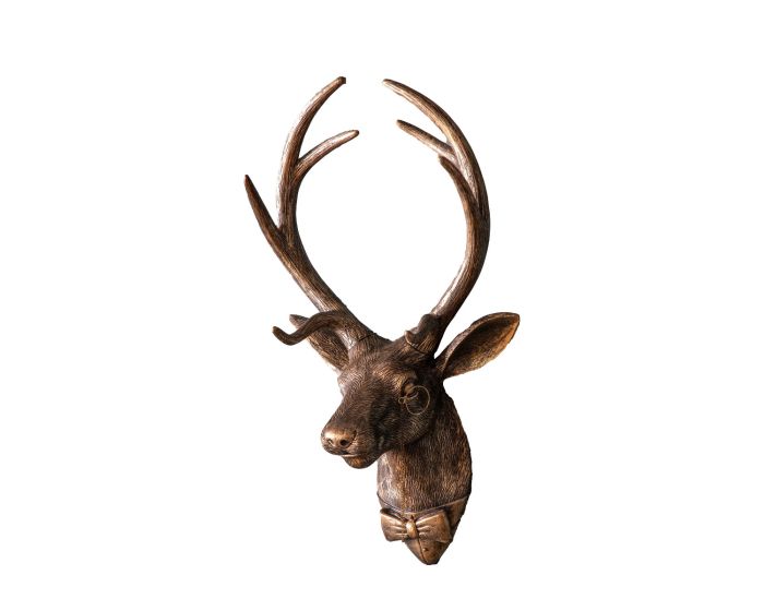 Sir Cameron Stag Wall Decor Bronze