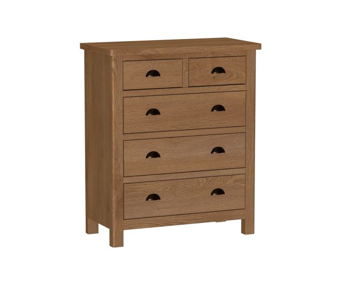 Worcester Oak 2 Over 3 Chest