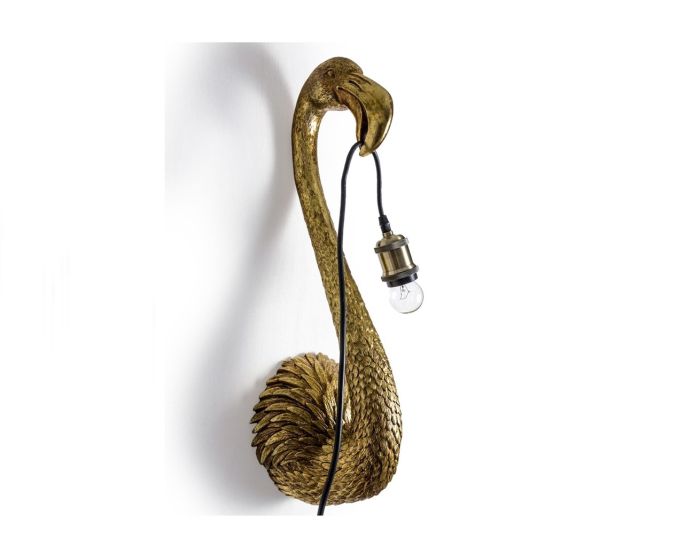 Flamingo Wall Lamp Antique Gold