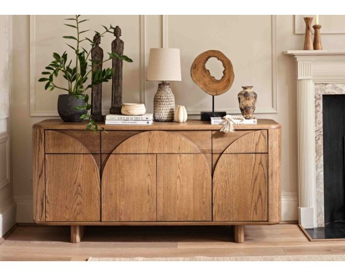 Dallas Wooden Wide 2 Door Sideboard