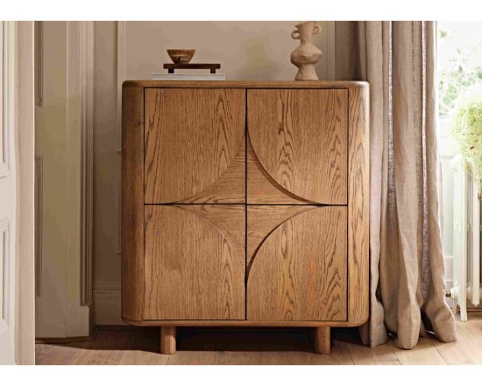 Dallas Wooden Square Highboard