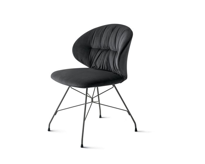 Bontempi Casa Drop Metal Spider Base Dining Chair