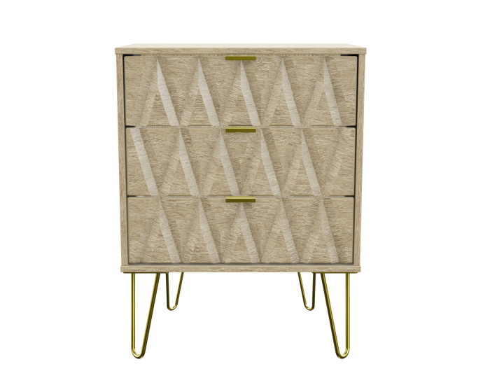 Diamond Bardolino 3 Drawer Midi Chest