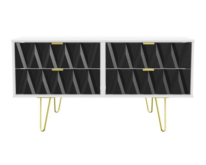 Diamond Black Matt 4 Drawer Bed Box