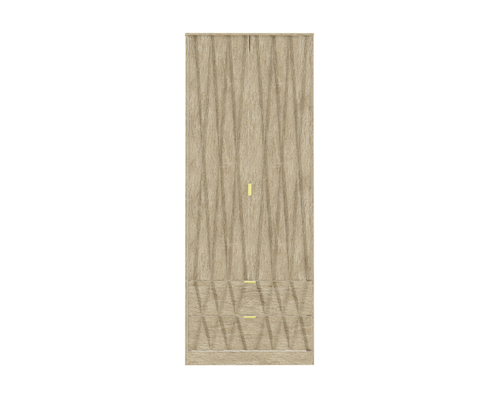 Diamond Bardolino 2 Drawer Wardrobe