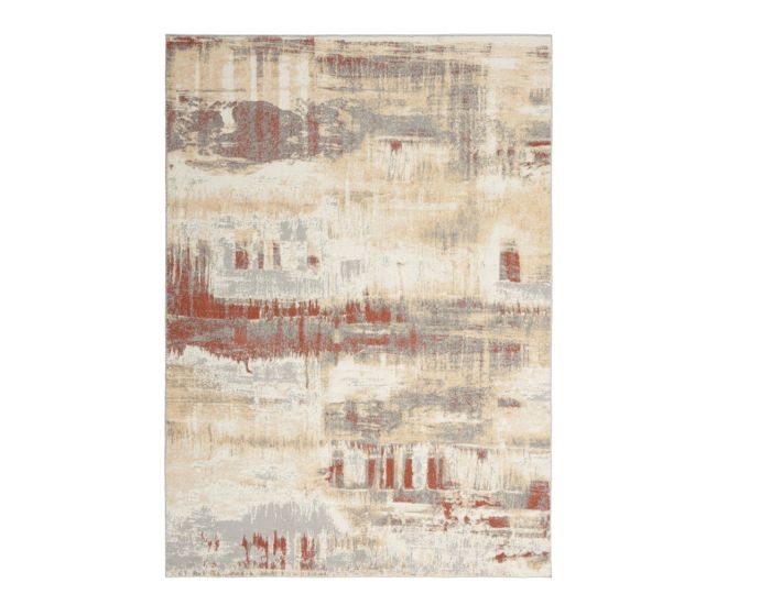 Calvin Klein Enchanting Grey Rust Rug