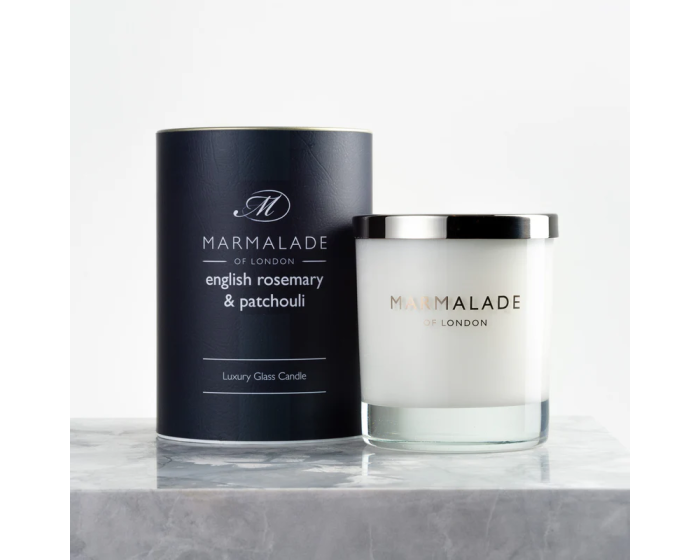Marmalade of London Glass Jar Candle English Rosemary & Patchouli