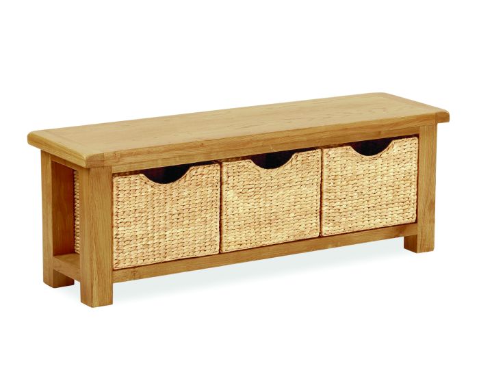 Monterrey Bench With Baskets