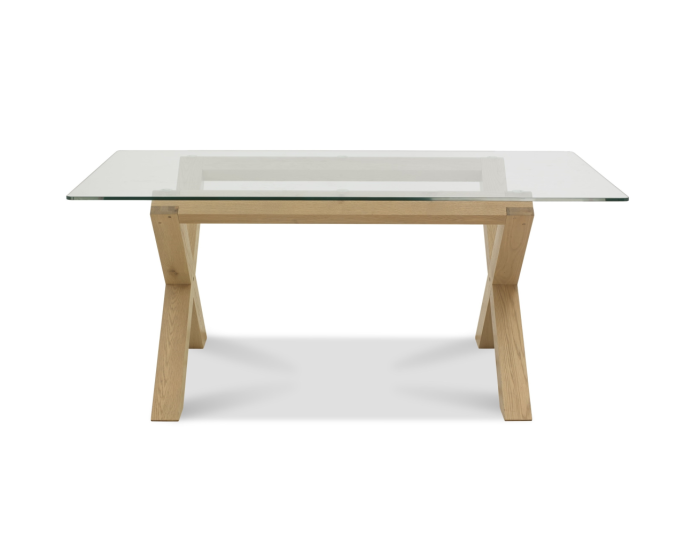 Brienne Light Glass Top Dining Table