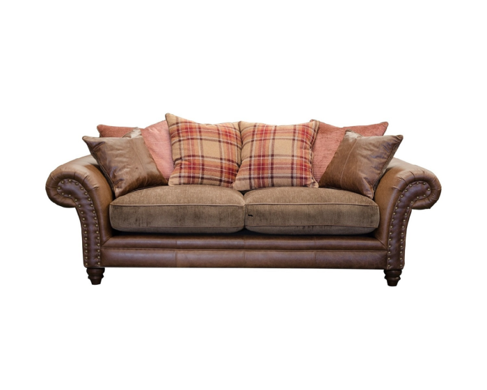 Alexander & James Hudson 3 Seater Pillow Back Sofa