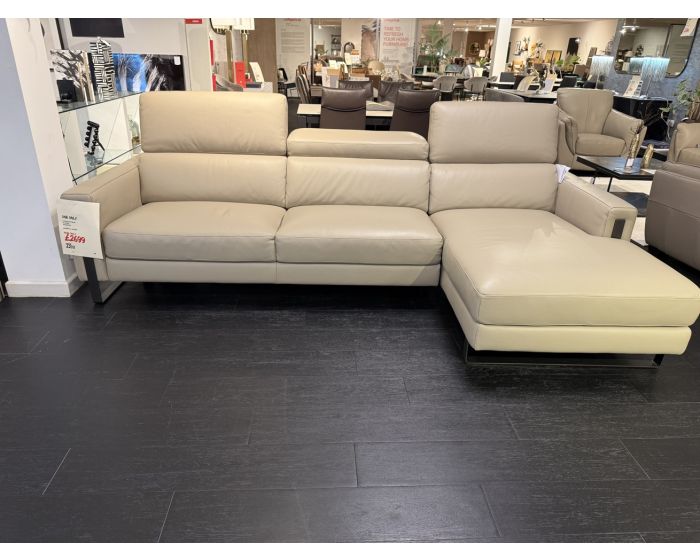 Clearance Positano Sofa Chaise in Leather