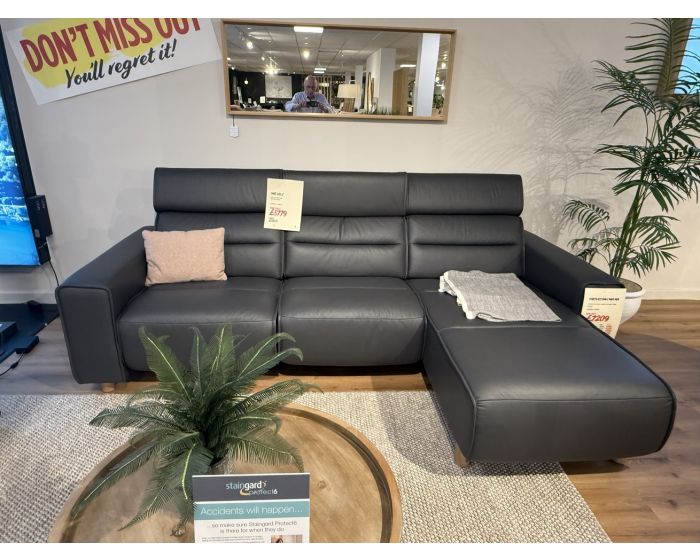 Clearance Stressless Emily Wide Arm Power Chaise