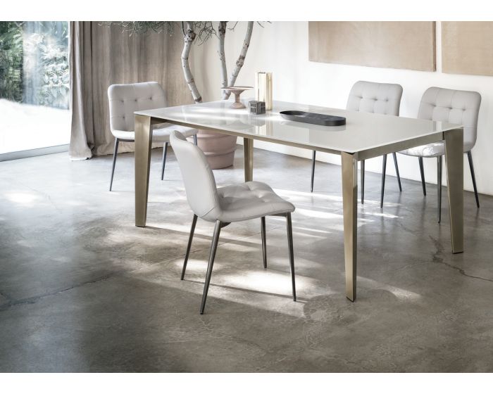 Bontempi Casa Kuga Metal Frame Dining Chair