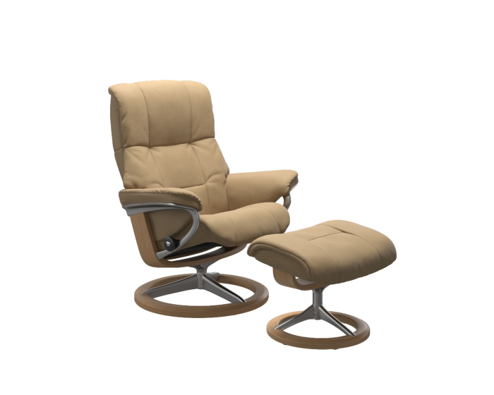 Stressless Mayfair Signature Recliner Chair with Footstool Quick Ship