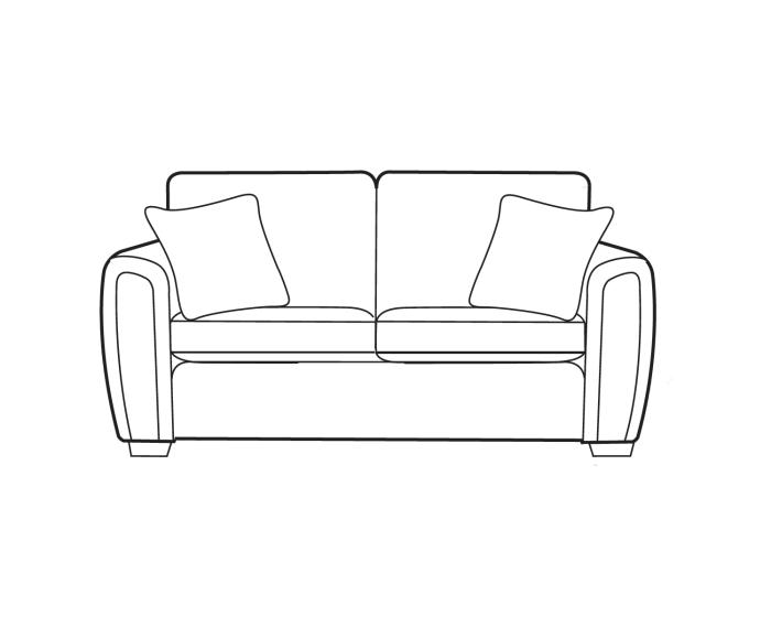Alstons Memphis 3 Seater Standard Back Sofa