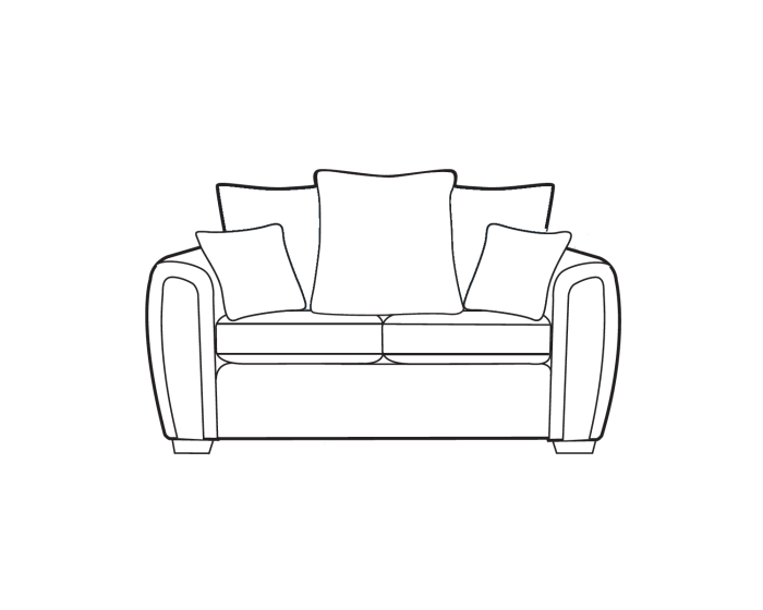 Alstons Memphis 2 Seater Pillow Back Sofa