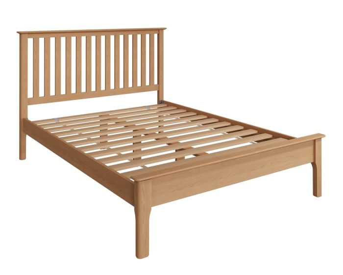 Scandi Bedroom Double Slatted Bed