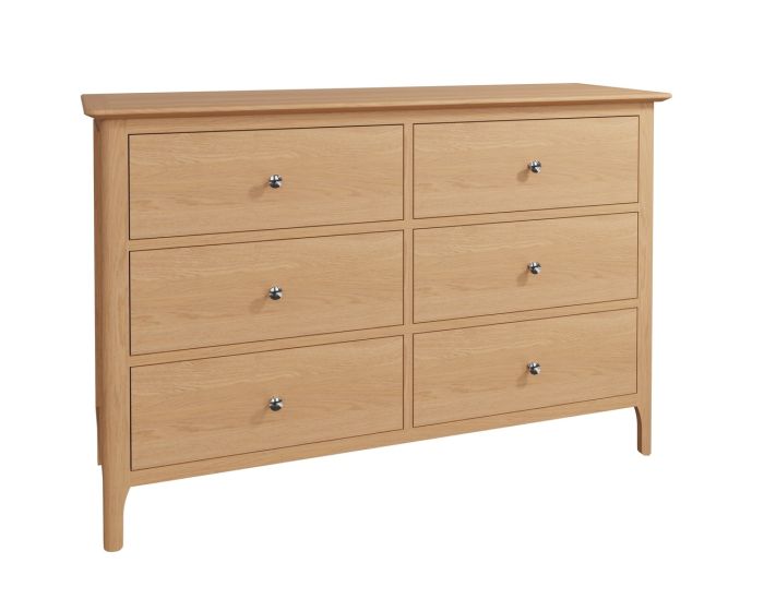 Scandi Bedroom 6 Drawer Chest