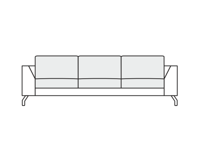 SITS Ohio Wide 3 Seater Sofa