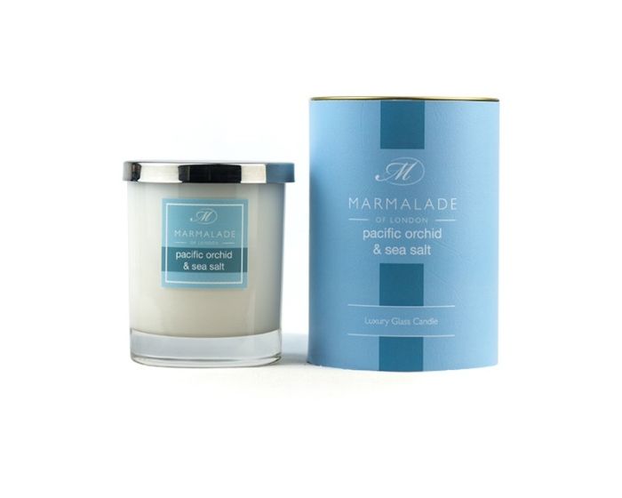 Marmalade of London Glass Jar Candle Pacific Orchid & Sea Salt