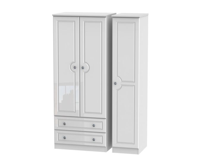 Pembroke Triple 2 Drawer Wardrobe