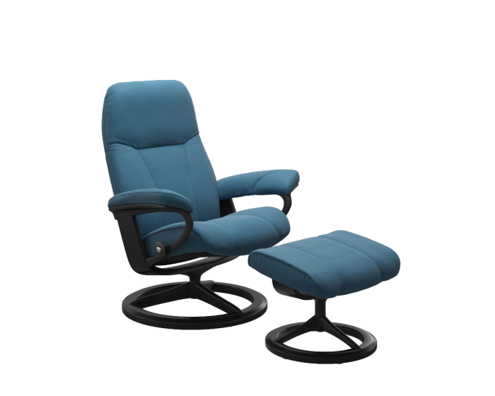 Stressless Consul Signature Chair with Footstool