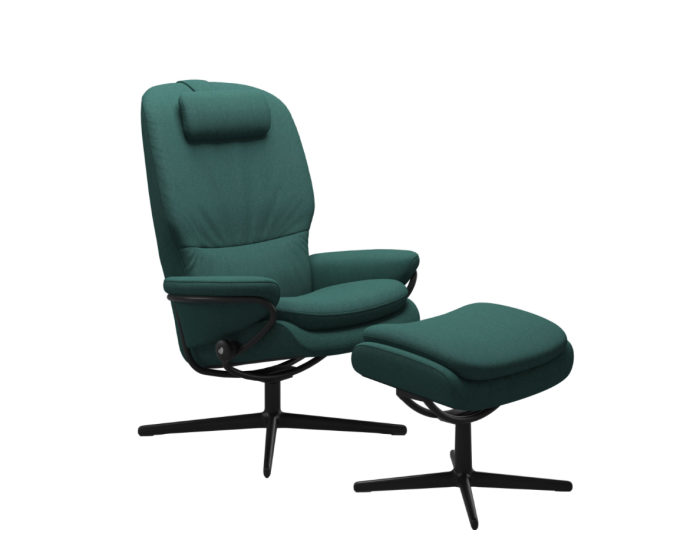 Stressless Rome Cross Chair with Footstool