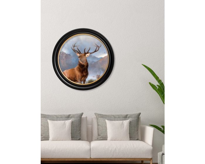 C.1851 Monarch of the Glen – Round Frame 44x44cm Oxford Round