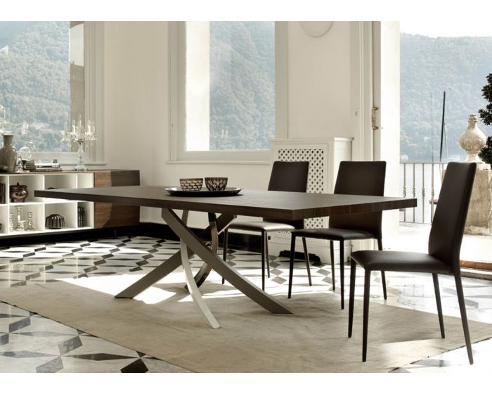 Bontempi Casa Artistico Rectangular Wooden Dining Table
