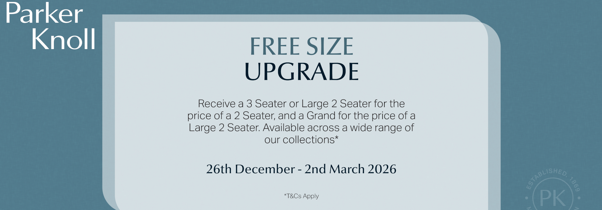 Parker Knoll Winter sale Now On